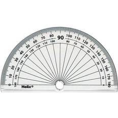 Helix 10cm 180 Degree Protractor Clear