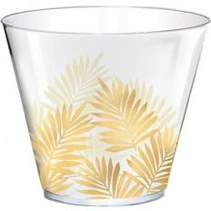 Amscan party cups Key Westtransparent/gold 30 pieces