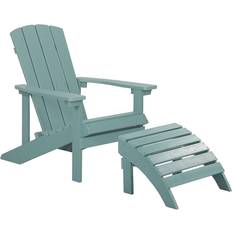 Garden & Outdoor Furniture Beliani Garden Chair with Footstool