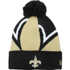 New Era Beanies New Era Toddler Black Orleans Saints Whiz Cuffed Knit Hat with Pom