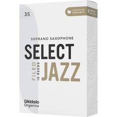 Rico D'addario Woodwinds Select Jazz, Soprano Saxophone Filed,Box Of 10 3S