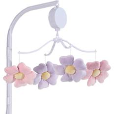 Bedtime Originals Lavender Floral Musical Baby Crib Mobile Soother Toy