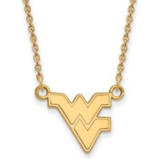 LogoArt 14k Gold Plated Silver West Virginia U Pendant Necklace instock N13760