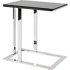 HAKU Möbel Coffee table, metal, chrome-black, W 54 x D 37 x H 58 cm Small Table