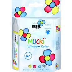 Black Finger Paints Kreul Window Color Pen MUCKI, 4er-Set