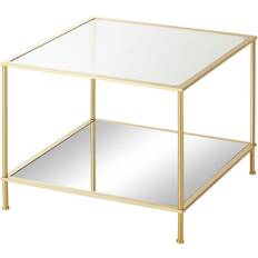 HAKU Möbel Coffee table, metal, gold, W 60 x D 60 x H 45 cm Small Table