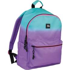 Turquoise School Bags MiLAN Schulrucksack, 2 Reißverschlüsse 22L Sunset, lila-türkis