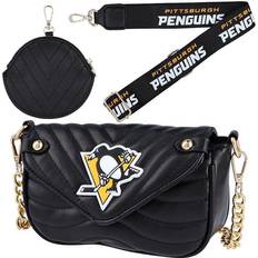 Cuce Women's Pittsburgh Penguins Vegan Leather Strap Bag