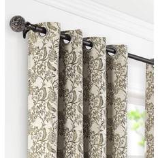 Deco Window 1 Adjustable Brown Curtain Rod