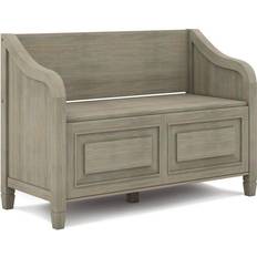 Simpli Home Connaught Solid Storage Bench