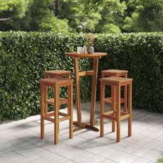 VidaXL Outdoor Bar Stools Garden & Outdoor Furniture vidaXL 2/4/6/8x Solid Acacia