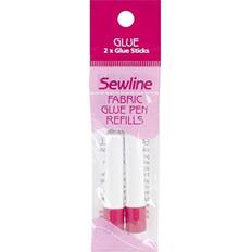 Sewline Water-Soluble Fabric Glue Pen Refill 2/Pkg-Blue