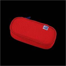 Red Pencil Case Oxford Etui, Schlamper-Etui, Polyester, oval, rot