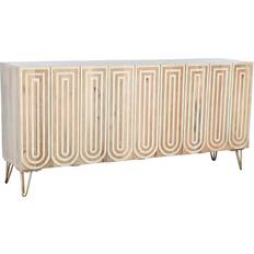 Dkd Home Decor 160 Golden Wood White Sideboard