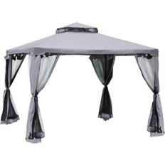 Metal Pavilions & Accessories OutSunny 2-Tier Gazebo 3x3 m