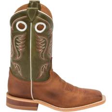 Green - Men High Boots Justin Austin 11" Western - Green