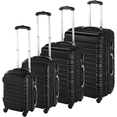 Beige Suitcase Sets tectake Lightweight Hard Shell Suitcase - Set of 4