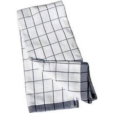 E-Cloth Microfibre Classic Check Tea Kitchen Towel Black, White