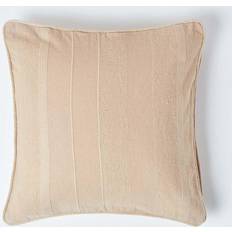 Homescapes Ribbed Cushion Cover Beige (45x45cm)