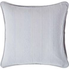 Homescapes 45 Rajput Ribbed Cushion Cover Silver, Grey (45x45cm)