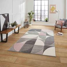 Think Rugs Small 80x150cm Matrix MT63 Pink, Grey