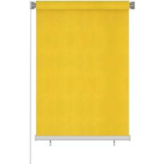 vidaXL Outdoor Roller Blind Yellow HDPE 100x140cm