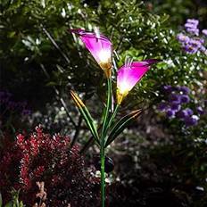 Garden Mile Flower Ornament Solar Fiber Ground Lighting