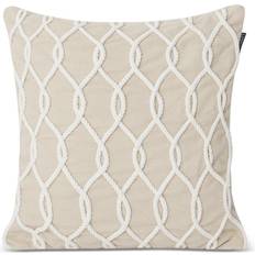 Lexington Rope Deco Cushion Cover Beige, White (50x50cm)