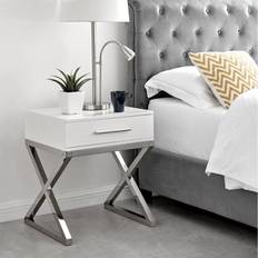 Oxford White Gloss Bedside Table