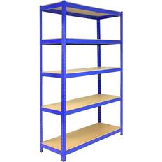 Blue Shelves 1 Bay Garage Shelving System