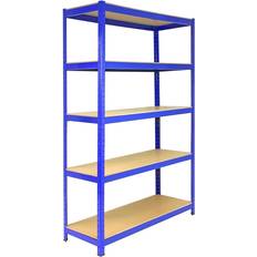 Blue Shelves 1 Bay Garage Shelving System