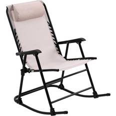 Black Outdoor Rocking Chairs Garden & Outdoor Furniture OutSunny 84A-099