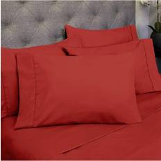 Sweet Home Collection 1500 Supreme Bed Sheet Red