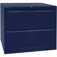 Blue Suspension File Trolleys Bisley Suspension cabinet, 2-track, 2