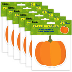 Eureka A Teachable Town Pumpkins Paper Cut-Outs 216 Pieces