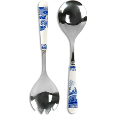 Stainless Steel Salad Servers Spode Blue Italian Salad Server 24.2cm