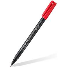 Staedtler 313-2 Lumocolor Universal Permanent Superfine Pens Red, Pack of 10