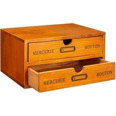 Juvale Small Wooden with 2 Storage Box