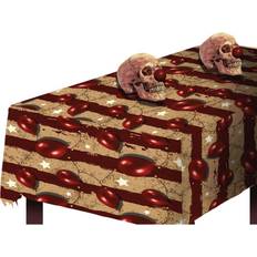 Red Table Cloths Horror-Shop Halloween Circus Tischdecke als Tischdeko