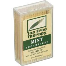 Dental Sticks Tea Tree Therapy Toothpicks Mint 100-pack