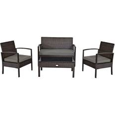 Costway 4PCS Outdoor Lounge Set