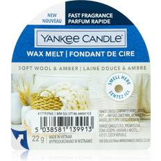 White Wax Melt Yankee Candle Soft Wool & Amber wax melt Wax Melt