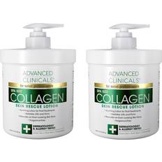 Advanced Clinicals Collagen Lotion Dry Skin Rescue Body Moisturizing