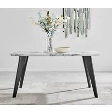 Gold Tables Furniturebox Andria Dining Table 90x160cm