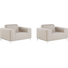 Beliani Set of 2 Garden Armchairs