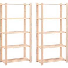 Natural Shelving Systems vidaXL 5-Tier Storage Racks 2 Shelving System