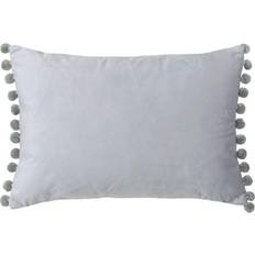 Paoletti Fiesta Pom Pom Cushion Complete Decoration Pillows Silver, Multicolour