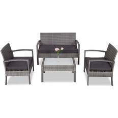 Garden & Outdoor Furniture Casaria Poly Rattan Outdoor Lounge Set