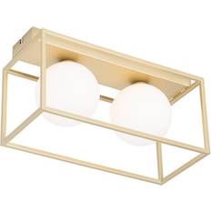 QAZQA lamp gold Ceiling Flush Light