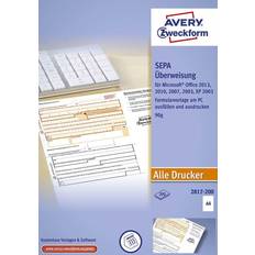 AVERY Zweckform 200 SEPA-Überweisung/Zahlschein Bankformulare